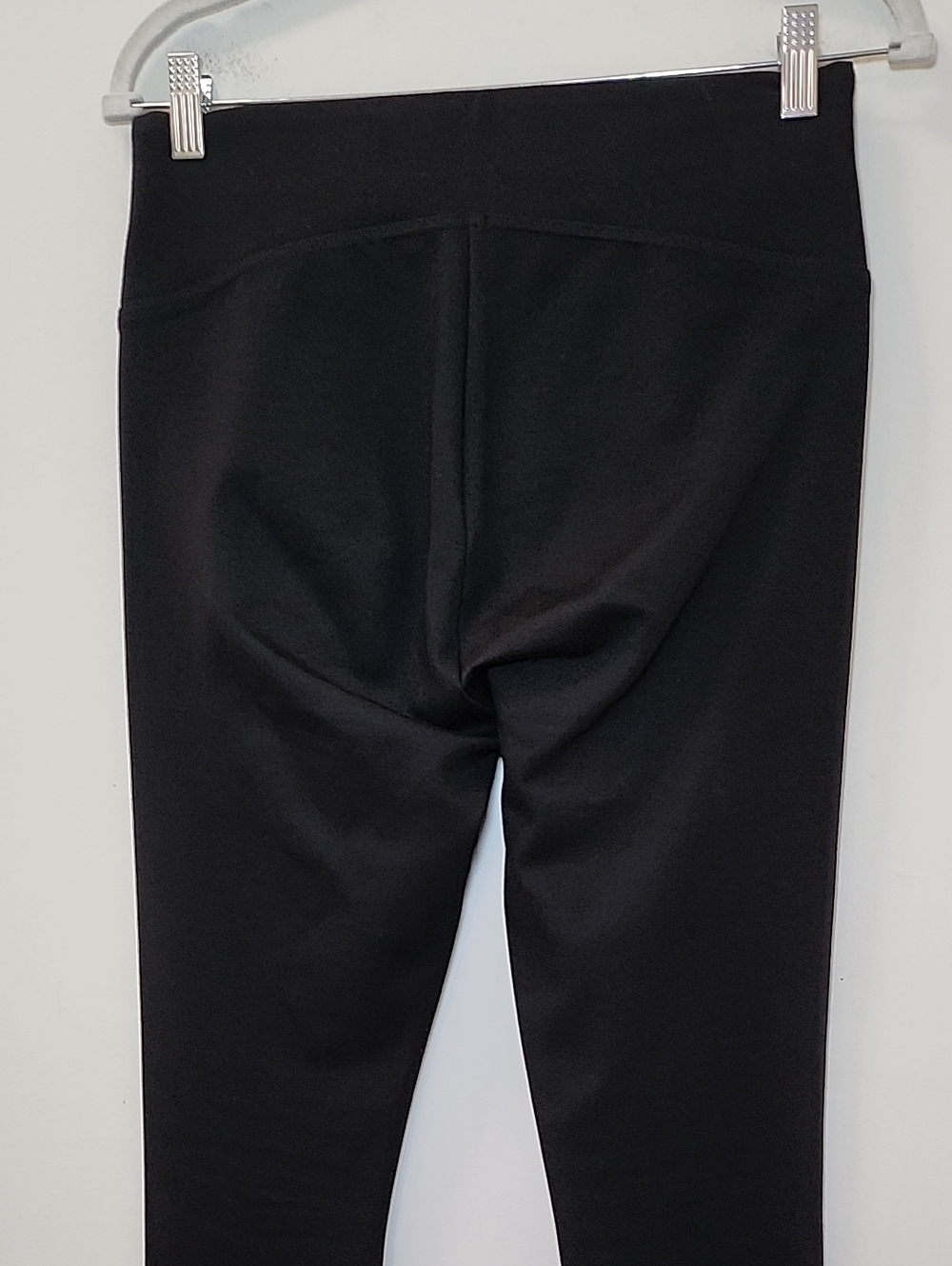 Spanx Perfect Front Slit Ponte Leggings Black  Strechable Size Meduim - Picture 11 of 14